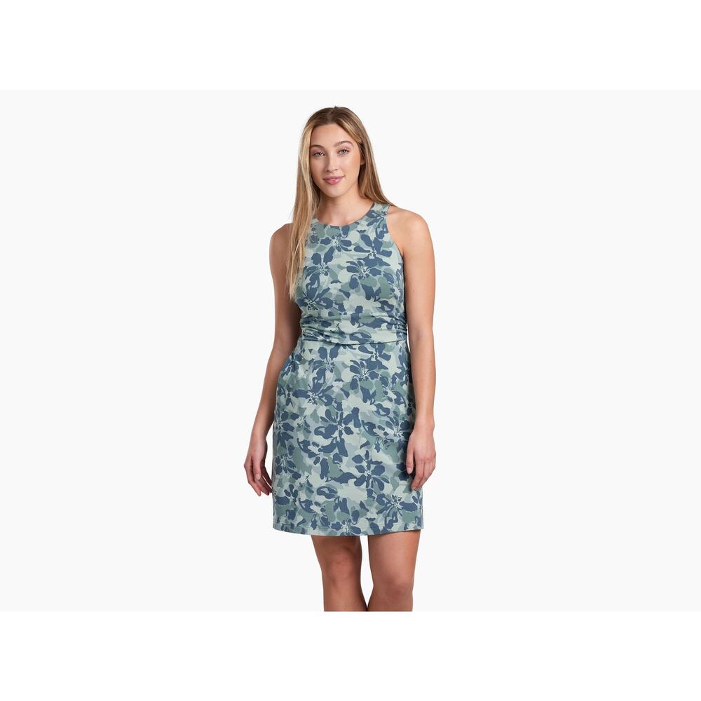 KÜHL Women’s XL Skyla Dress Agave print NWT Fit & Flare Pockets
